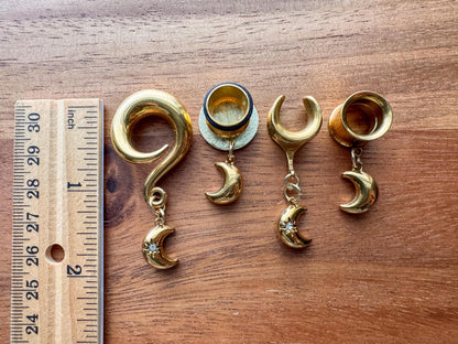 Mini Golden Crescent Moons
