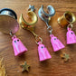 Mini Pink Ghosts Plug Earrings