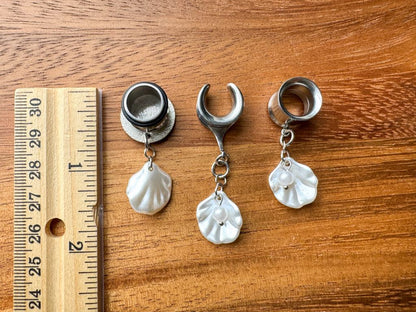 Mini Shell & Pearl Dangles