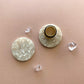 White Marble Tortoiseshell Studs