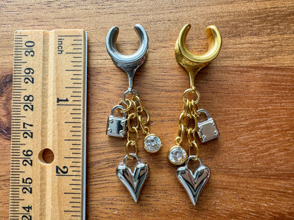 Mixed Metal Heart Charms