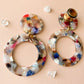 Multicolor Acetate Hoops