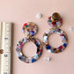 Multicolor Acetate Hoops