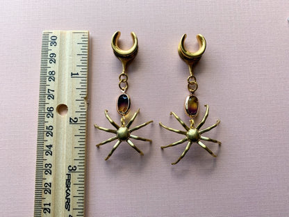 Ombre Beaded Spider Dangles