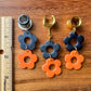 Orange & Black Daisies