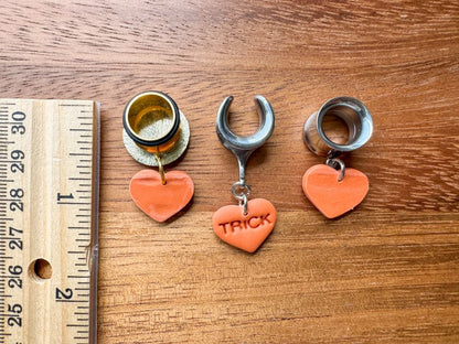 Orange Trick or Treat Hearts