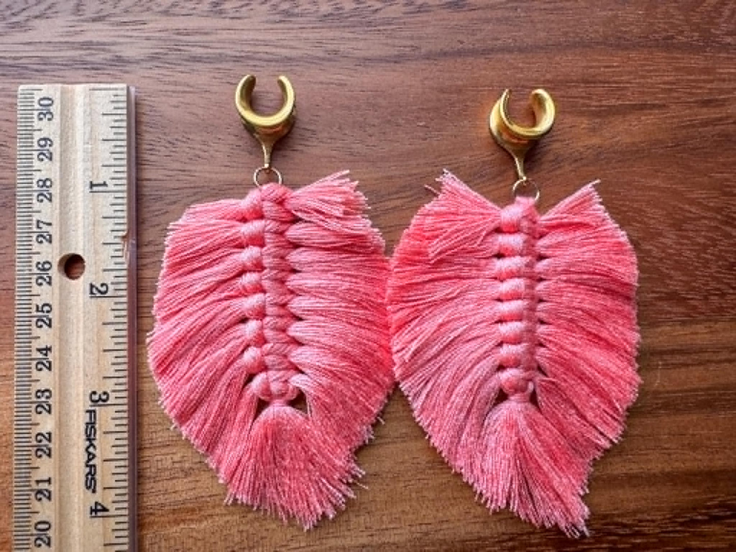 Peach Boho Tassels