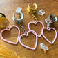 Pink Enamel Hearts