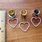 Pink Enamel Hearts