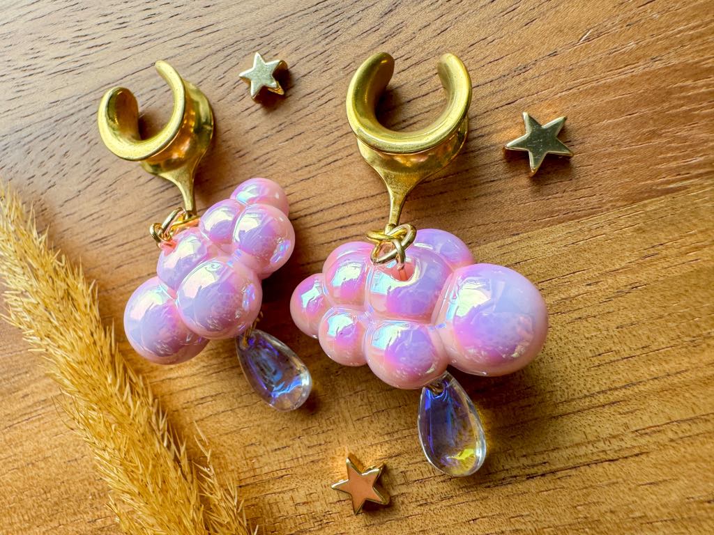 Pink & Gold Iridescent Rainclouds