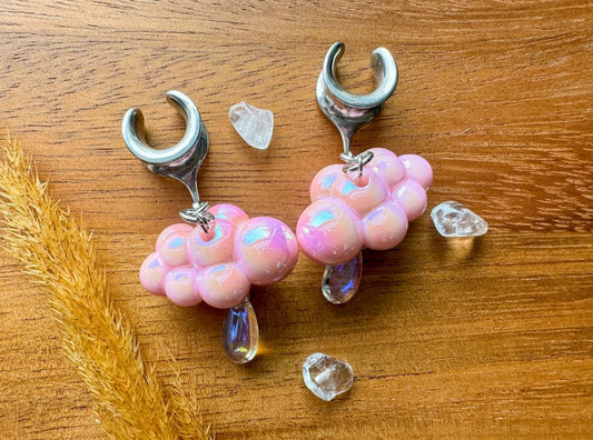 Pink & Silver Iridescent Rainclouds