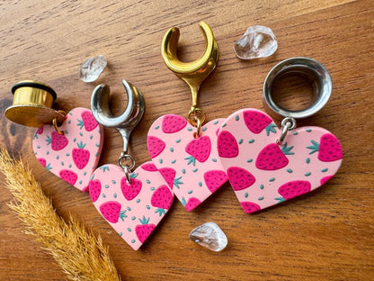 Pink Strawberry Hearts