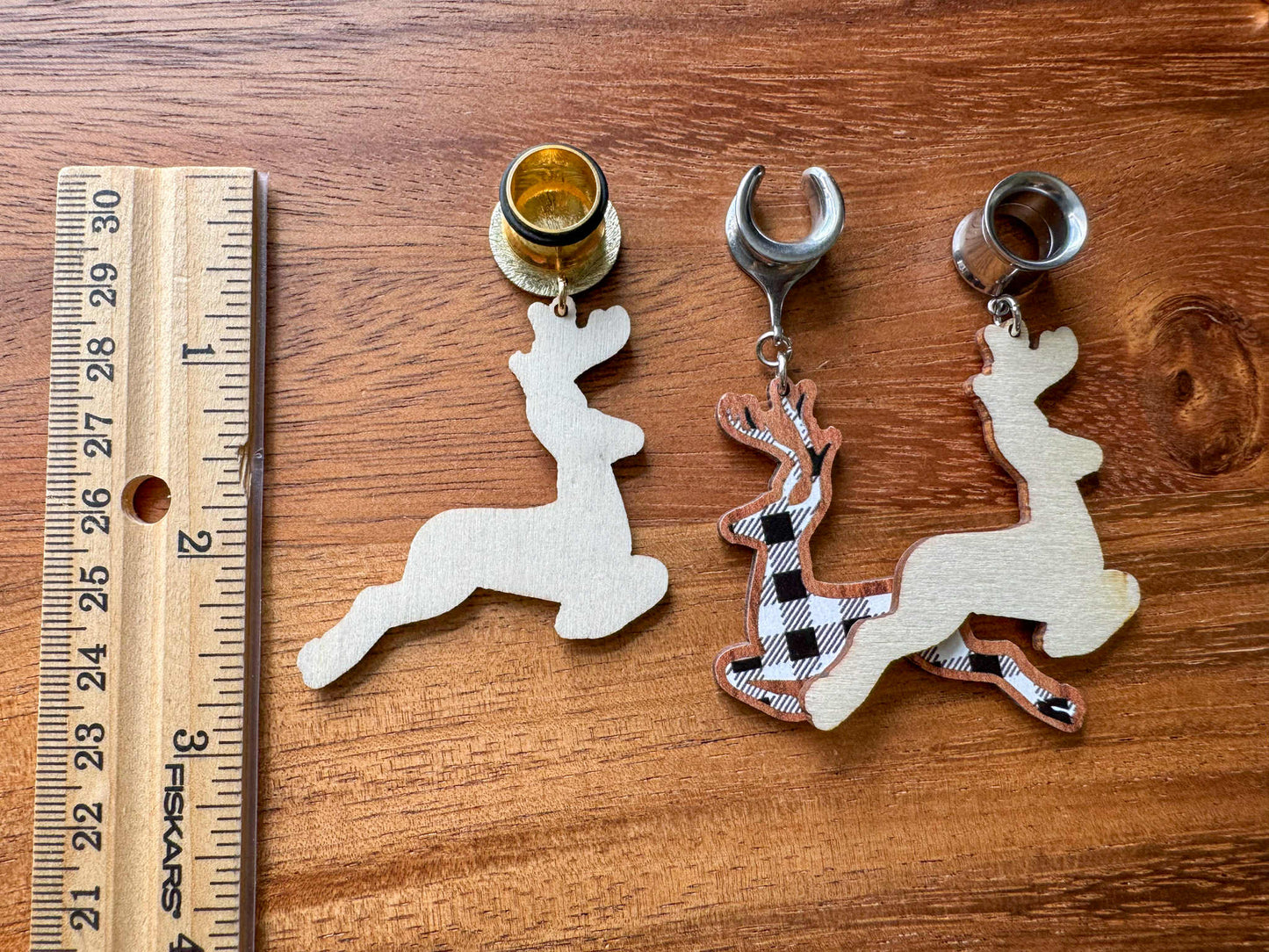 Plaid Prancing Reindeer