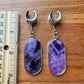 Polished Amethyst Dangles