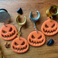 Polymer Clay Jack O Lanterns Plug Earrings