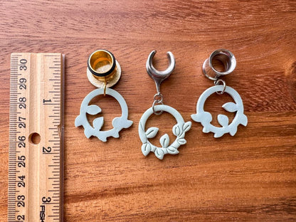 Polymer Clay Vine Hoops