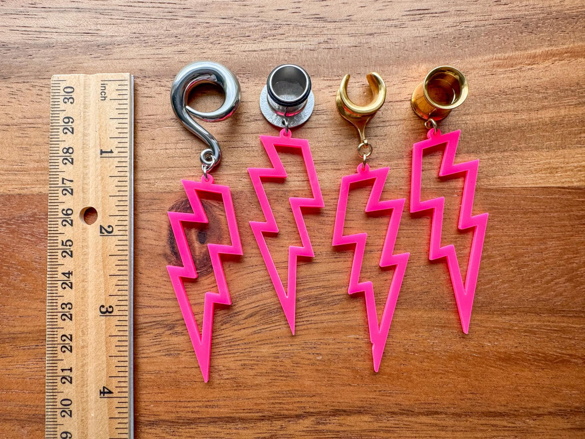"Pretty in Pink" Lightning Bolts