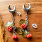 Pumpkin Vine Dangles Plug Earrings