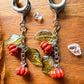 Pumpkin Vine Dangles Plug Earrings