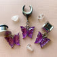 Purple And Silver Butterflies
