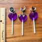 Purple Heart Lollipops
