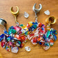 Rainbow Monsteras Plug Earrings