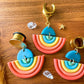 Rainbow Pride Polymer Clay Dangles