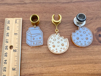 "Santa's Treats" Reflective Gold Milk & Cookies