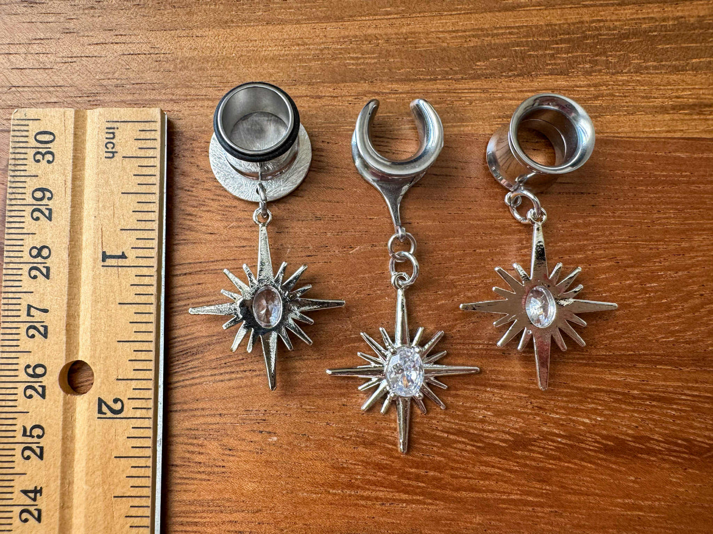 Rhodium Plated North Stars