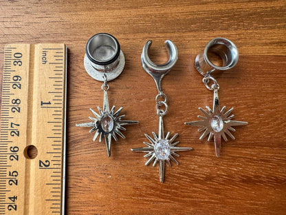 Rhodium Plated North Stars