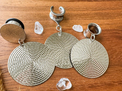 Rhodium Plated Textured Discs