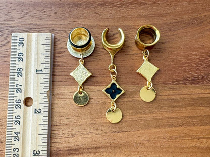 Shiny Gold Plated "Dark Clover"