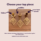 Diamond Shape Cutout Dangles