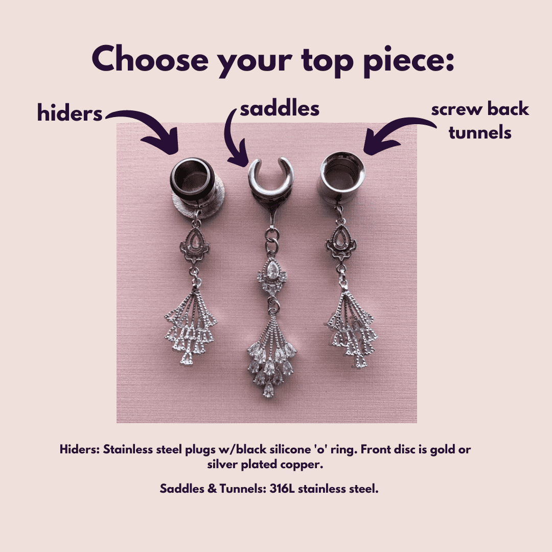 Silver Cz Embellished Dangles