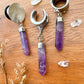 Silver Amethyst Spikes