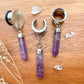 Silver Amethyst Spikes