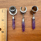 Silver Amethyst Spikes
