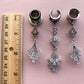 Silver Cz Embellished Dangles