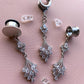 Silver Cz Embellished Dangles