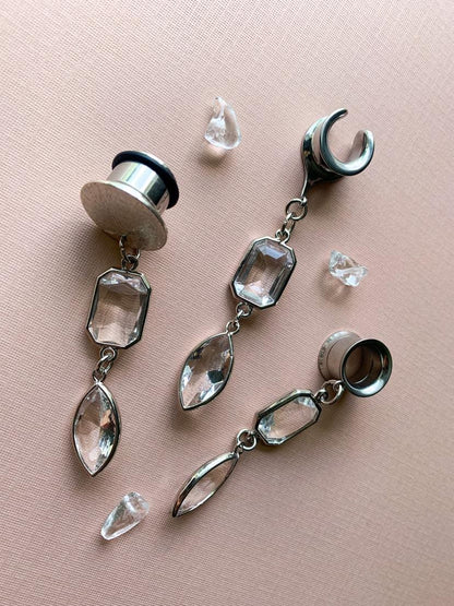 Silver Edged Glass Jewels