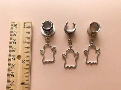 Silver Ghost Halloween Dangles