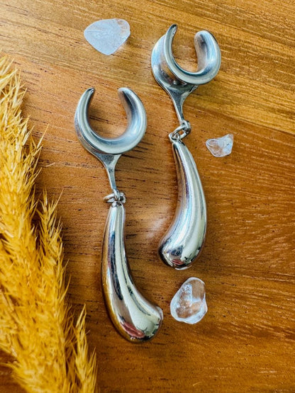 Silver Gilded Drops