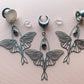 Silver Steel Luna Moth With Jewel Accent