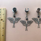 Silver Steel Luna Moth With Jewel Accent