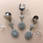 Radiant Silver Bridal Dangles