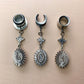Radiant Silver Bridal Dangles