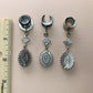 Radiant Silver Bridal Dangles
