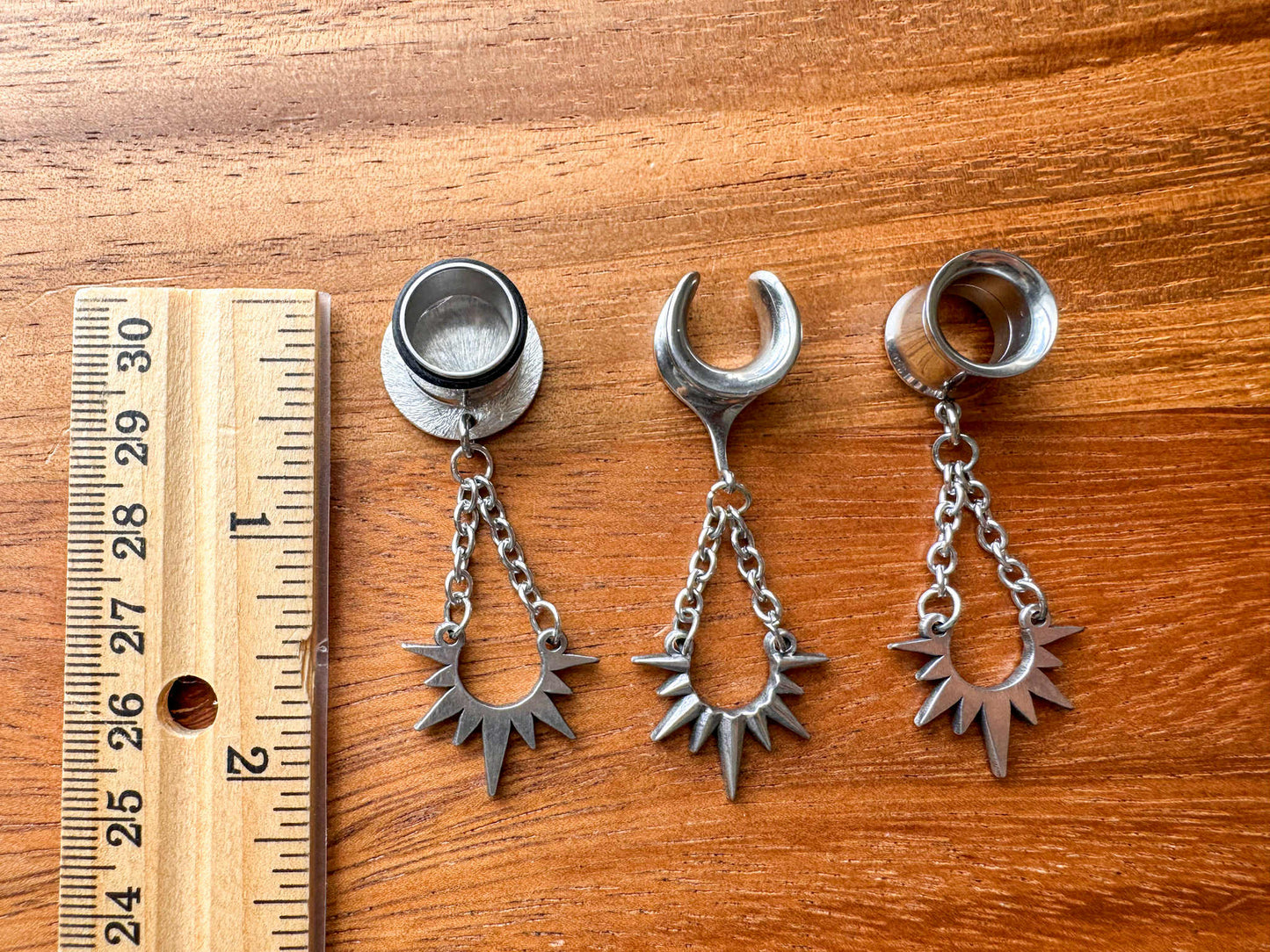 Silver Chain Spike Drops