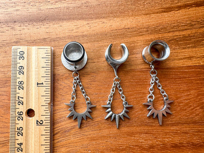 Silver Chain Spike Drops