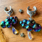 Silver Chroma Rainclouds Plug Earrings